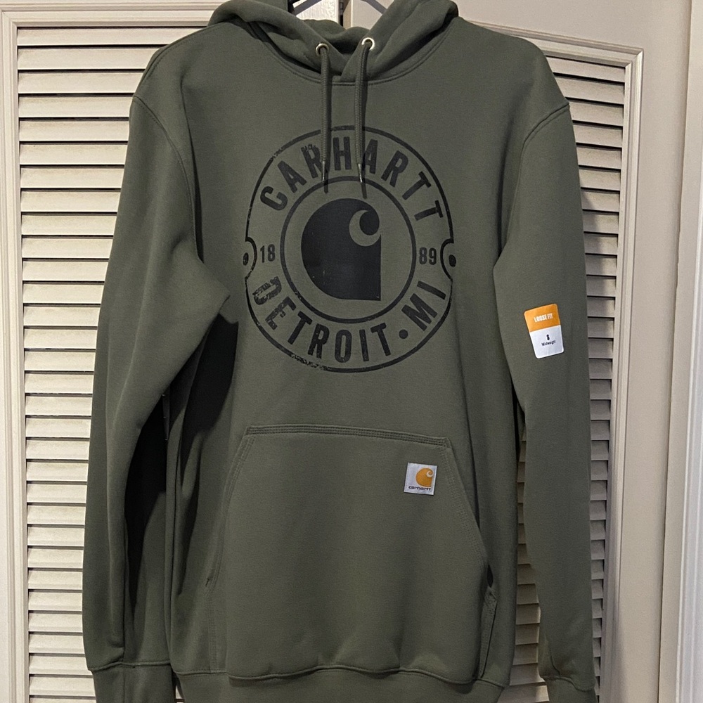 Carhartt Men's Olive Green Hoodie
